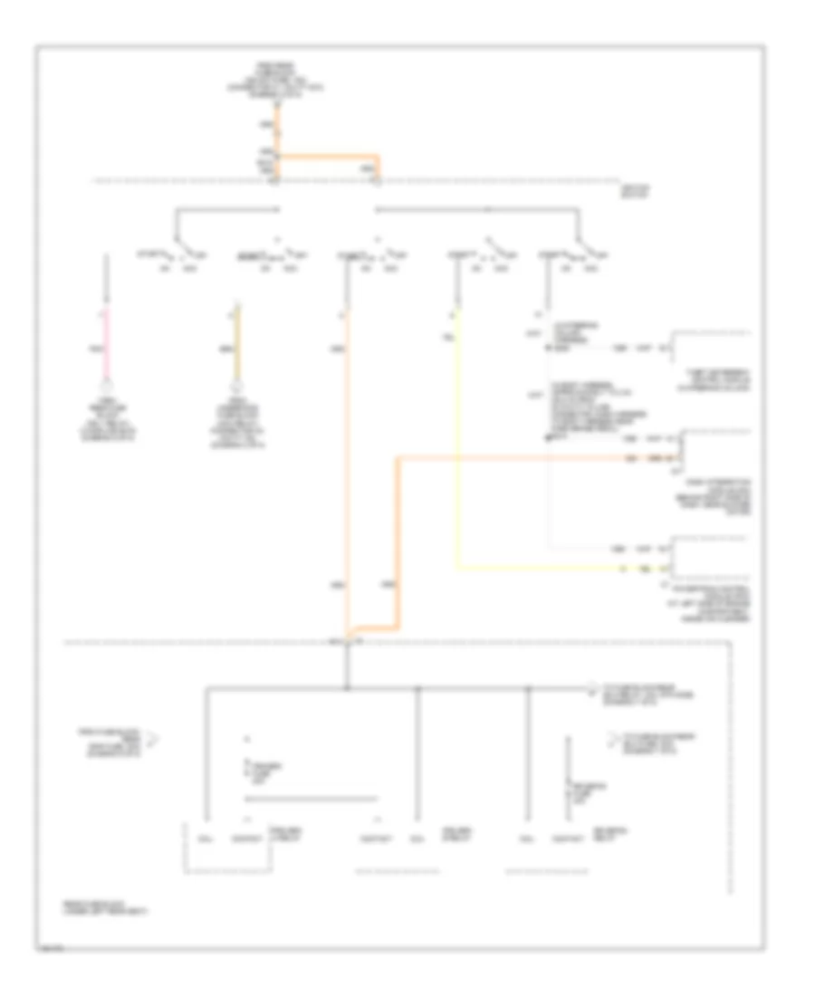 Power Distribution Wiring Diagram (6 of 8) for Cadillac DeVille DHS 2002