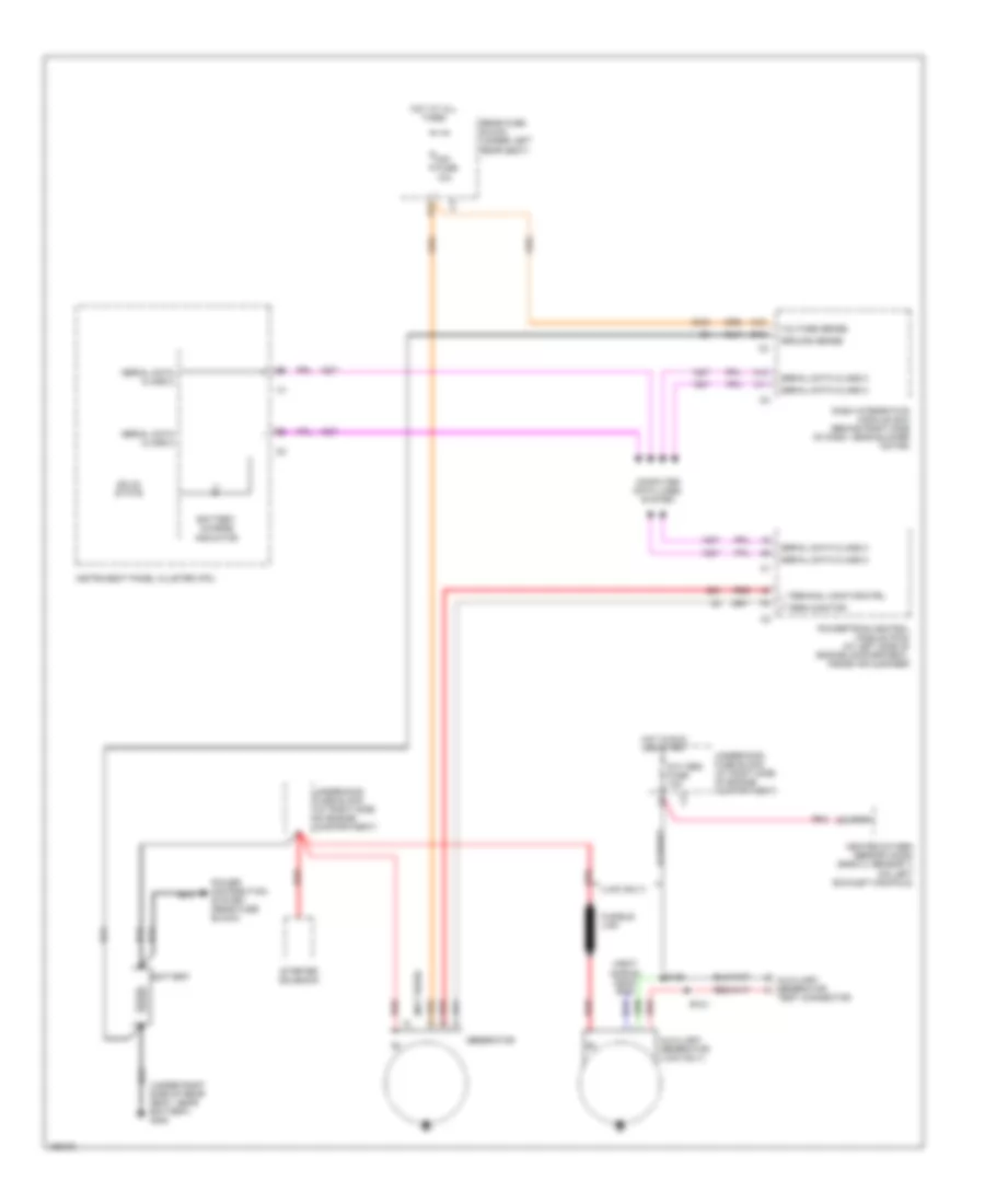 Charging Wiring Diagram for Cadillac DeVille DHS 2002