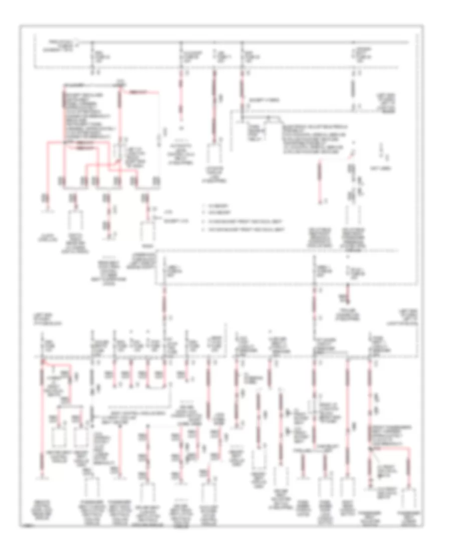 Power Distribution Wiring Diagram (2 of 8) for Cadillac Escalade ESV 2013