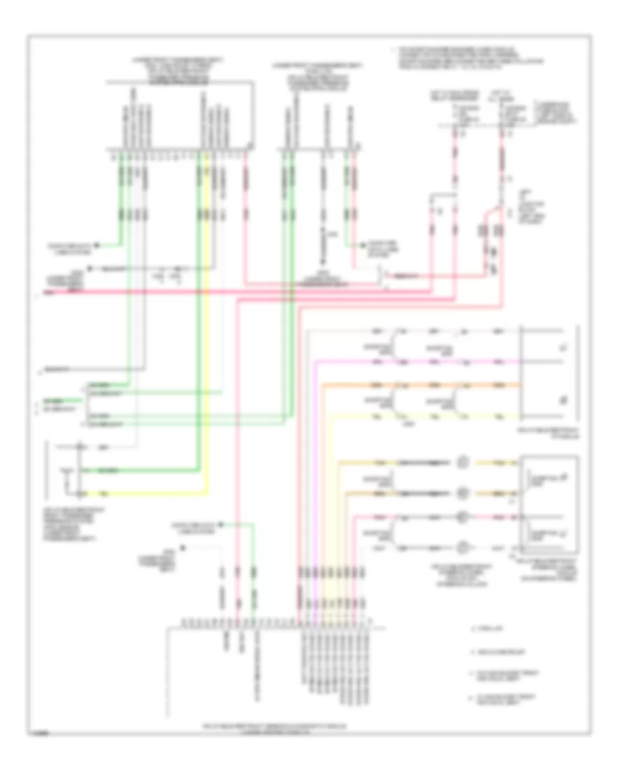 Supplemental Restraints Wiring Diagram 3 of 3 for Cadillac Escalade ESV 2013