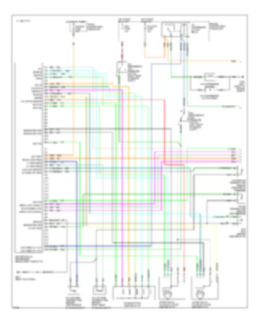 Air Conditioning Wiring Diagrams 1 of 2 for Cadillac Eldorado Touring 1996