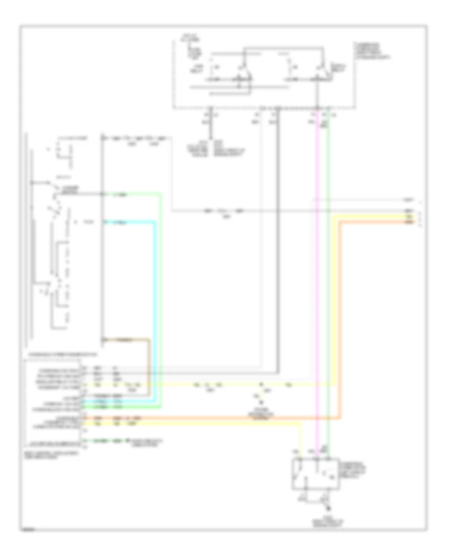 Wiper Washer Wiring Diagram Wagon 1 of 2 for Cadillac CTS 2011