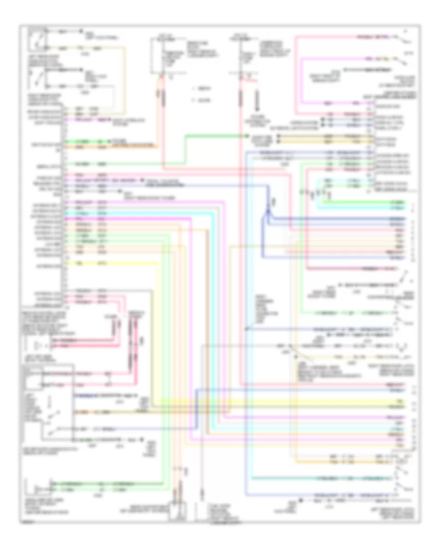 Forced Entry Wiring Diagram 1 of 3 for Cadillac CTS 2011