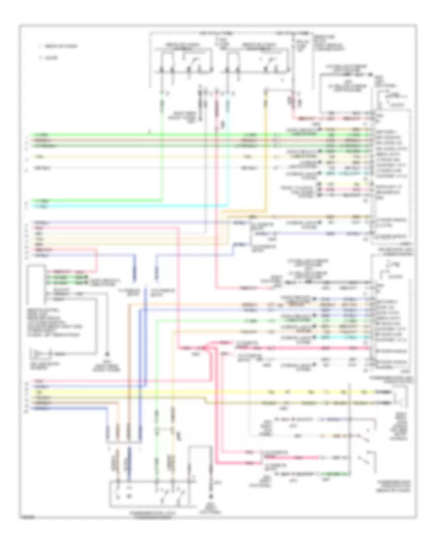 Forced Entry Wiring Diagram 3 of 3 for Cadillac CTS 2011