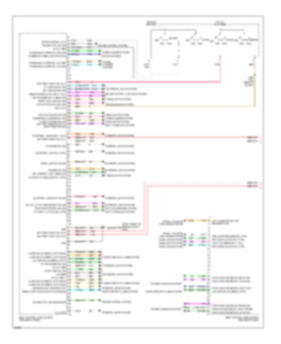 Body Control Modules Wiring Diagram 1 of 2 for Cadillac CTS 2011