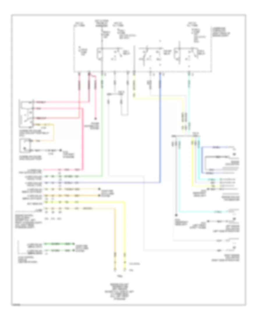 Cooling Fan Wiring Diagram for Cadillac CTS 2011