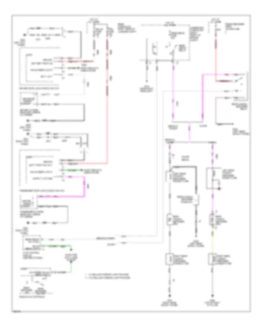 Defoggers Wiring Diagram for Cadillac CTS 2011