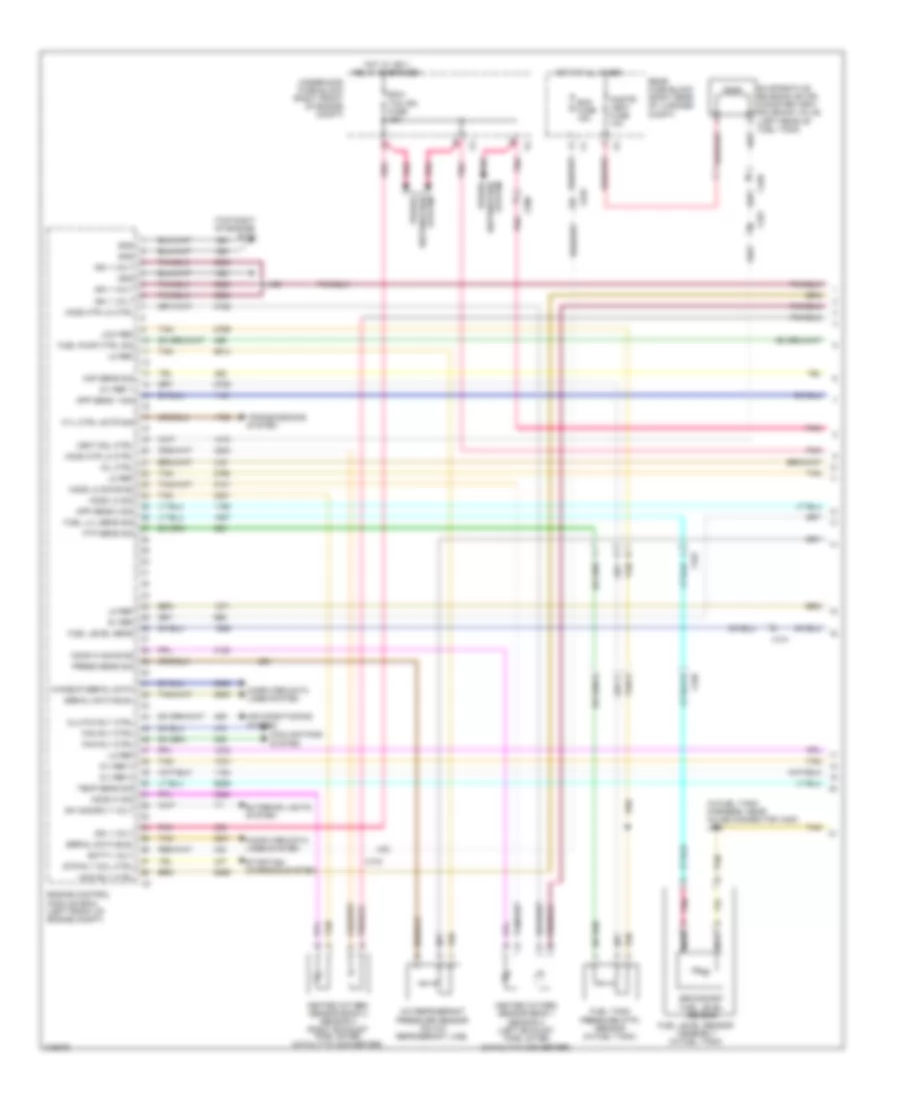 3.6L VIN D, Engine Performance Wiring Diagram (1 of 5) for Cadillac CTS 2011