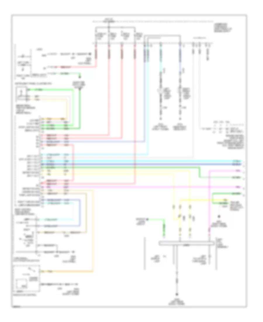 Exterior Lamps Wiring Diagram (1 of 2) for Cadillac CTS 2011