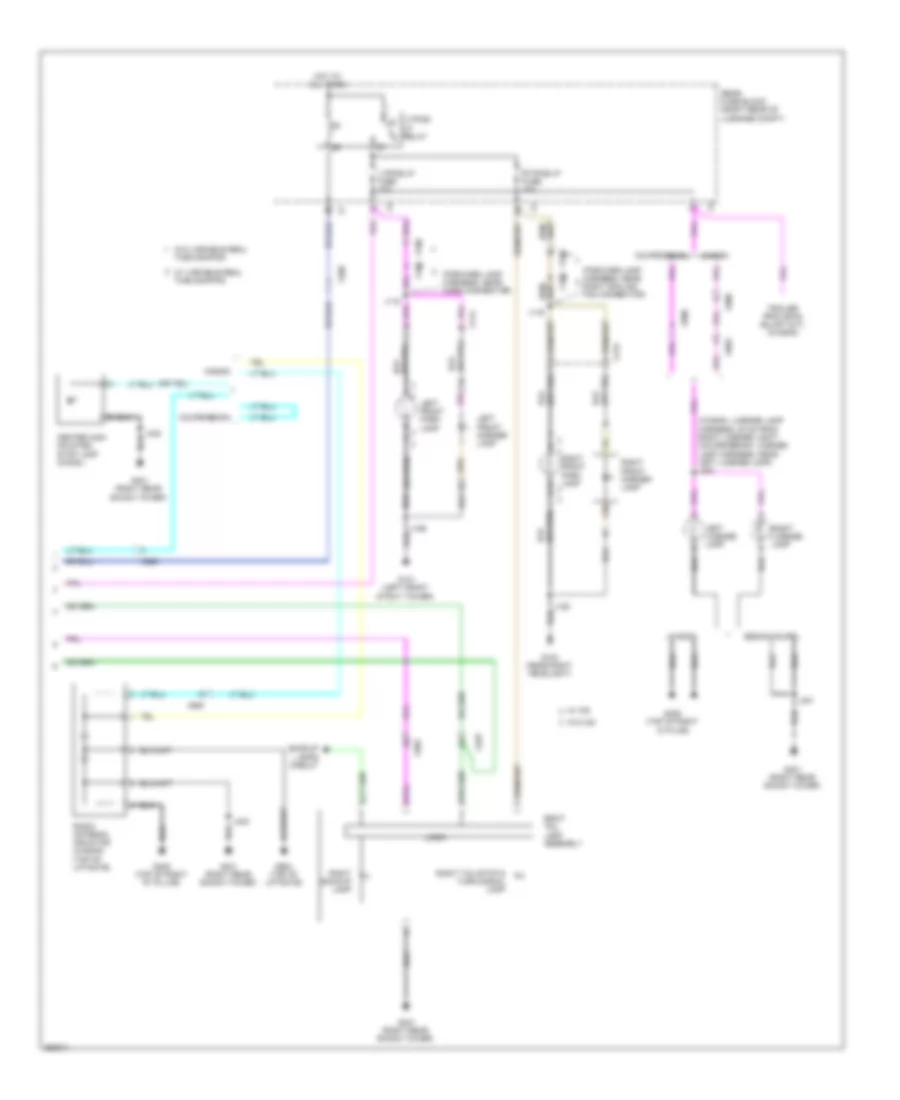 Exterior Lamps Wiring Diagram 2 of 2 for Cadillac CTS 2011