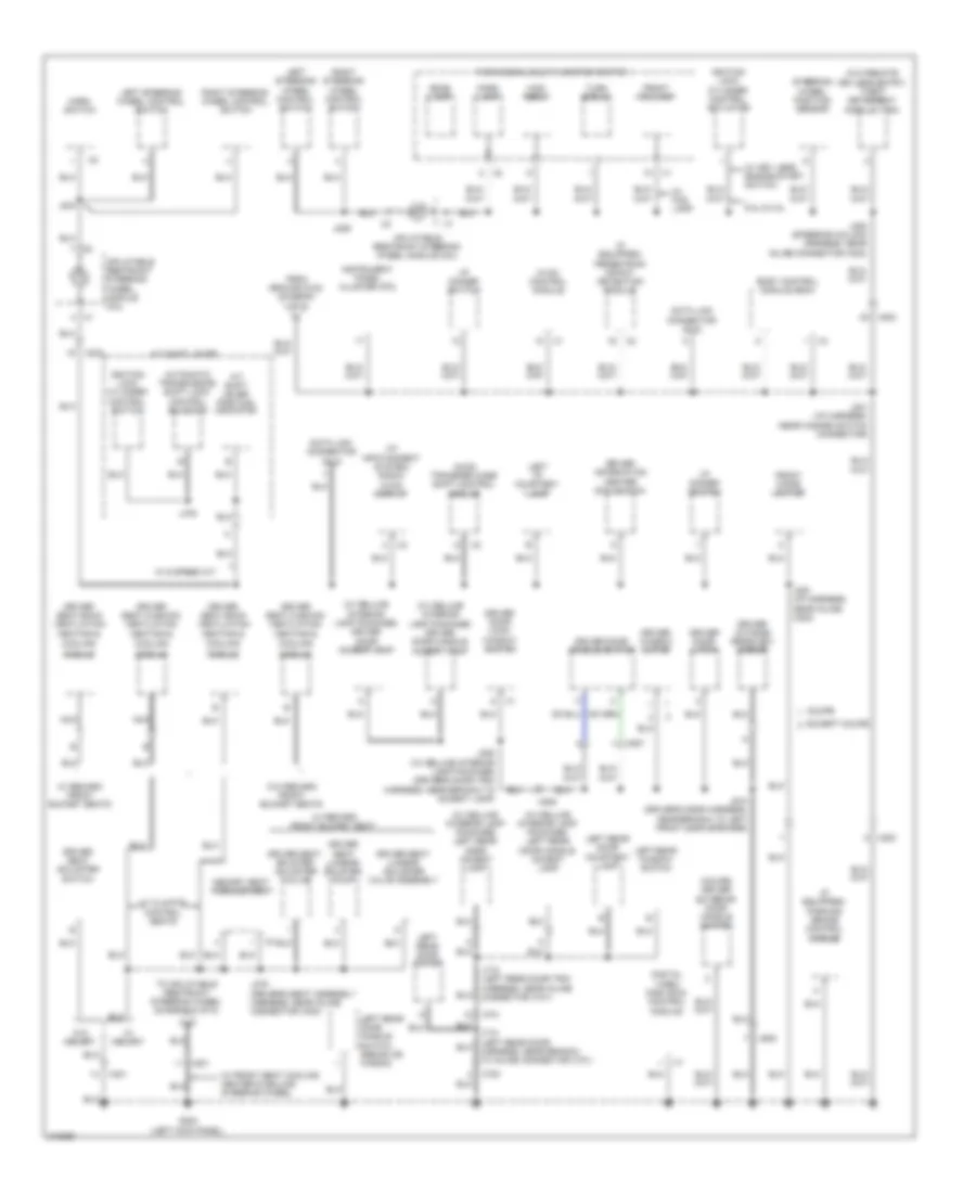 Ground Distribution Wiring Diagram (2 of 5) for Cadillac CTS 2011