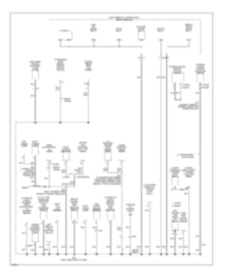 Ground Distribution Wiring Diagram 4 of 5 for Cadillac CTS 2011