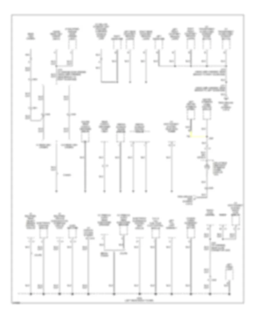 Ground Distribution Wiring Diagram (5 of 5) for Cadillac CTS 2011