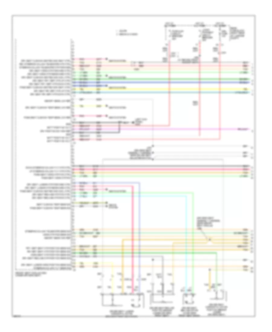 Memory Seat Wiring Diagram (1 of 3) for Cadillac CTS 2011