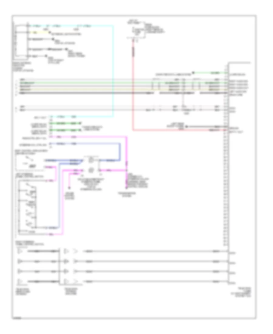Navigation Wiring Diagram, without Surround Amplifier (4 of 4) for Cadillac CTS 2011