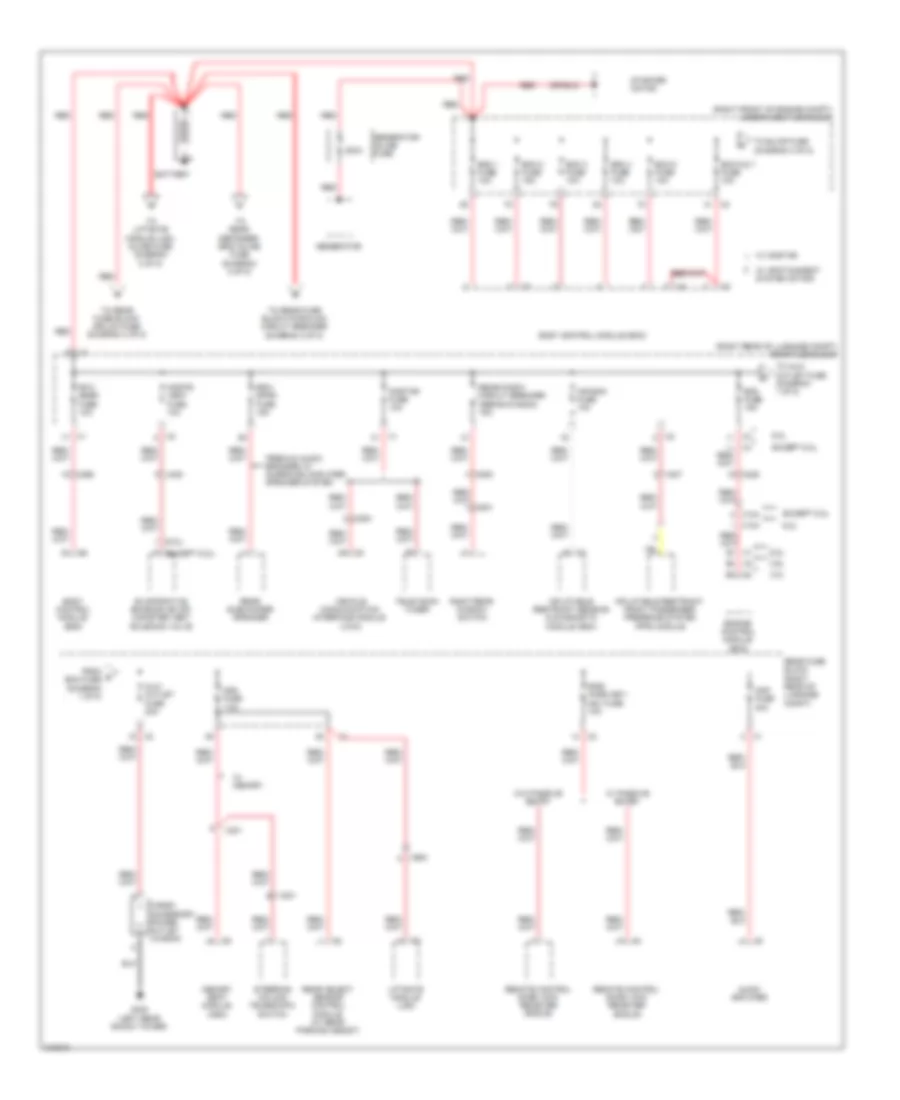 Power Distribution Wiring Diagram 1 of 8 for Cadillac CTS 2011