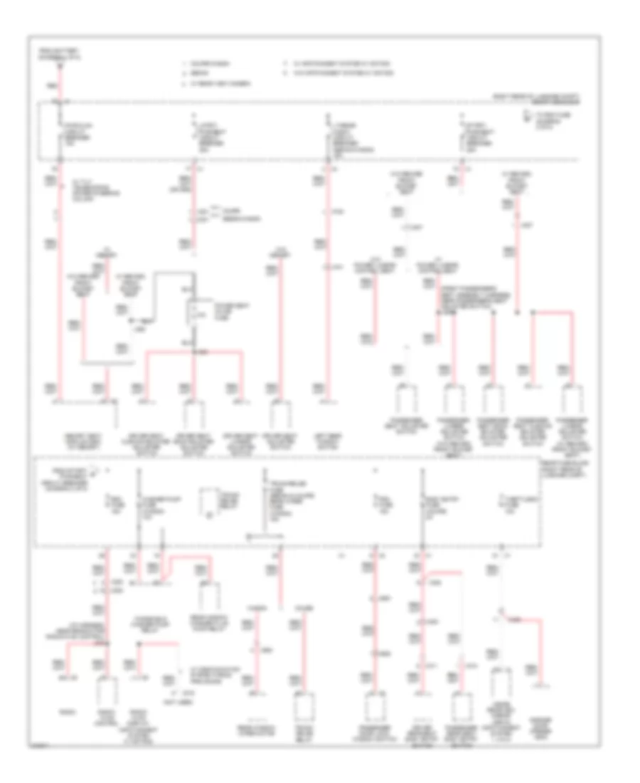 Power Distribution Wiring Diagram 2 of 8 for Cadillac CTS 2011