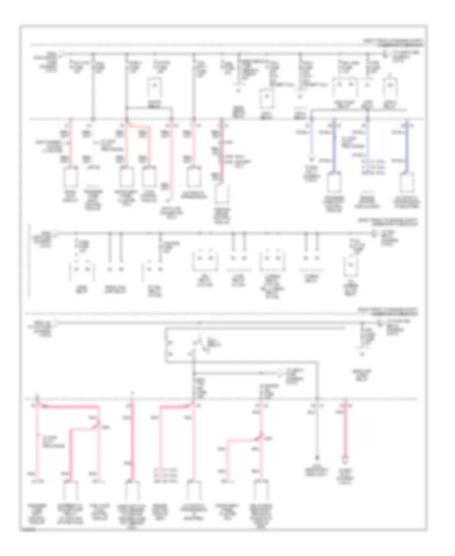 Power Distribution Wiring Diagram (4 of 8) for Cadillac CTS 2011