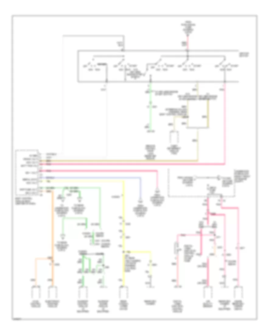 Power Distribution Wiring Diagram 5 of 8 for Cadillac CTS 2011