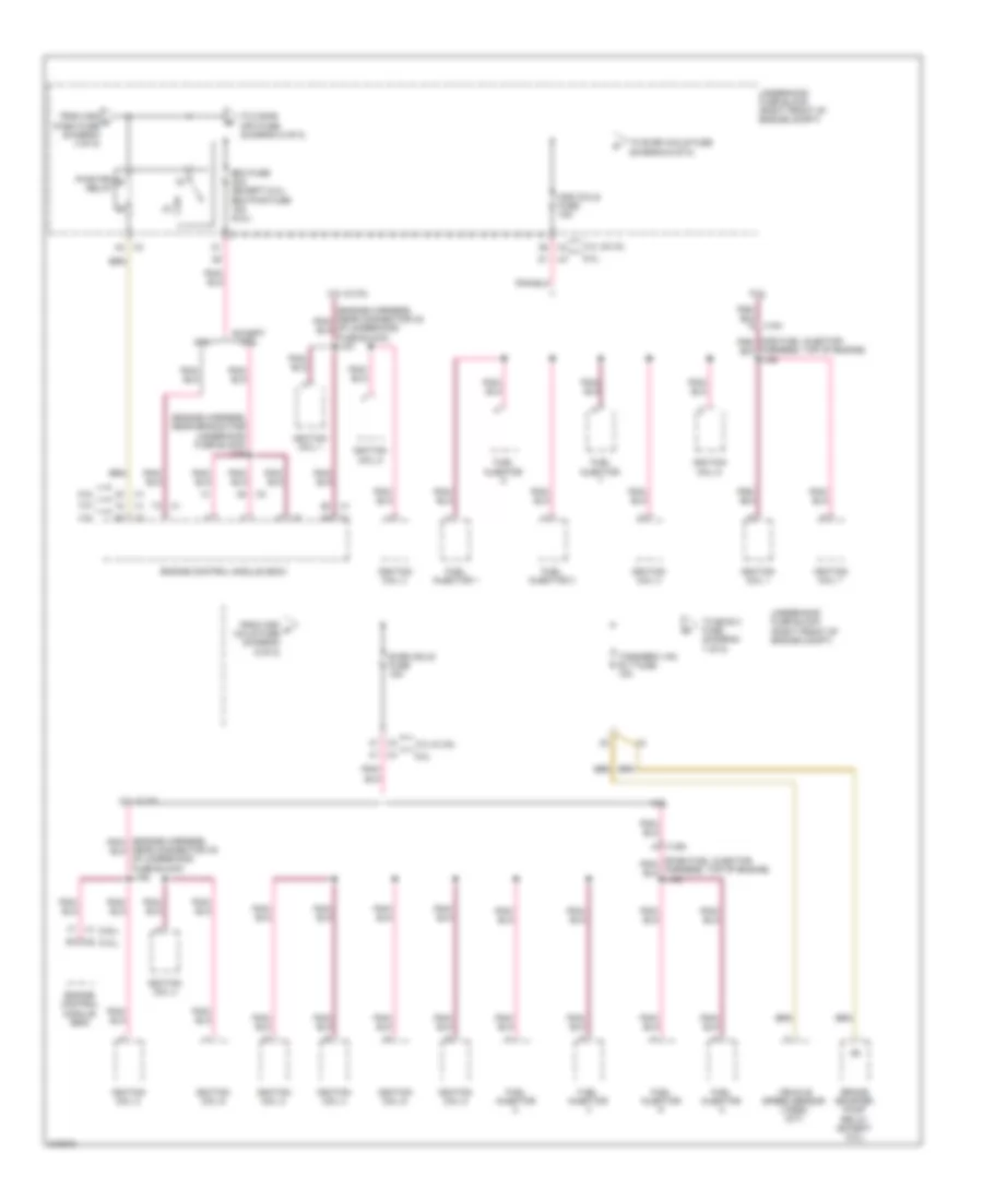 Power Distribution Wiring Diagram 6 of 8 for Cadillac CTS 2011