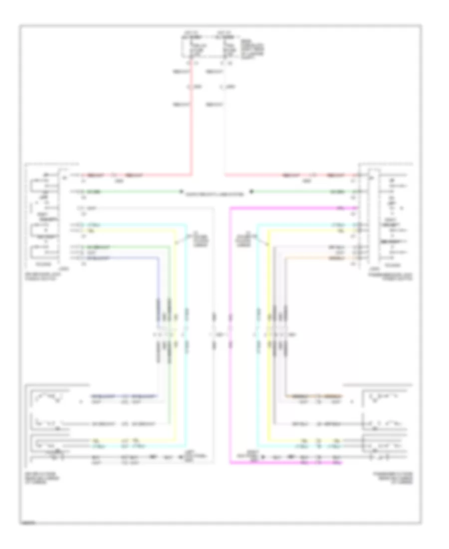 Power Mirrors Wiring Diagram for Cadillac CTS 2011