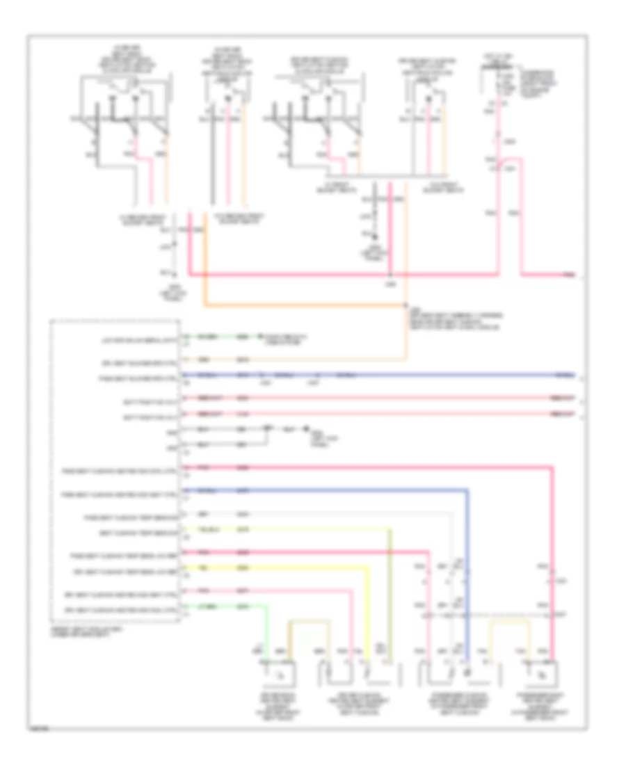 Heated Seats Wiring Diagram (1 of 2) for Cadillac CTS 2011
