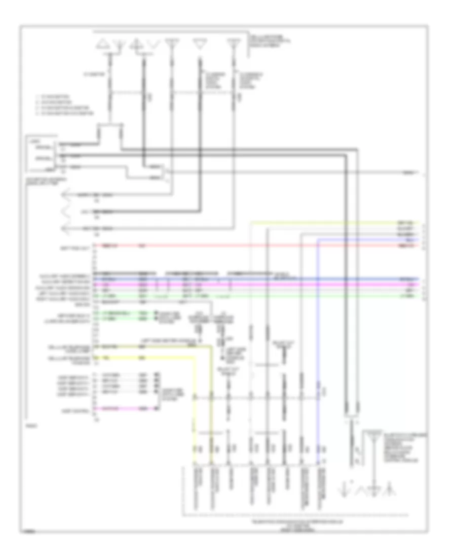 Navigation Wiring Diagram 1 of 5 for Cadillac SRX Premium 2013