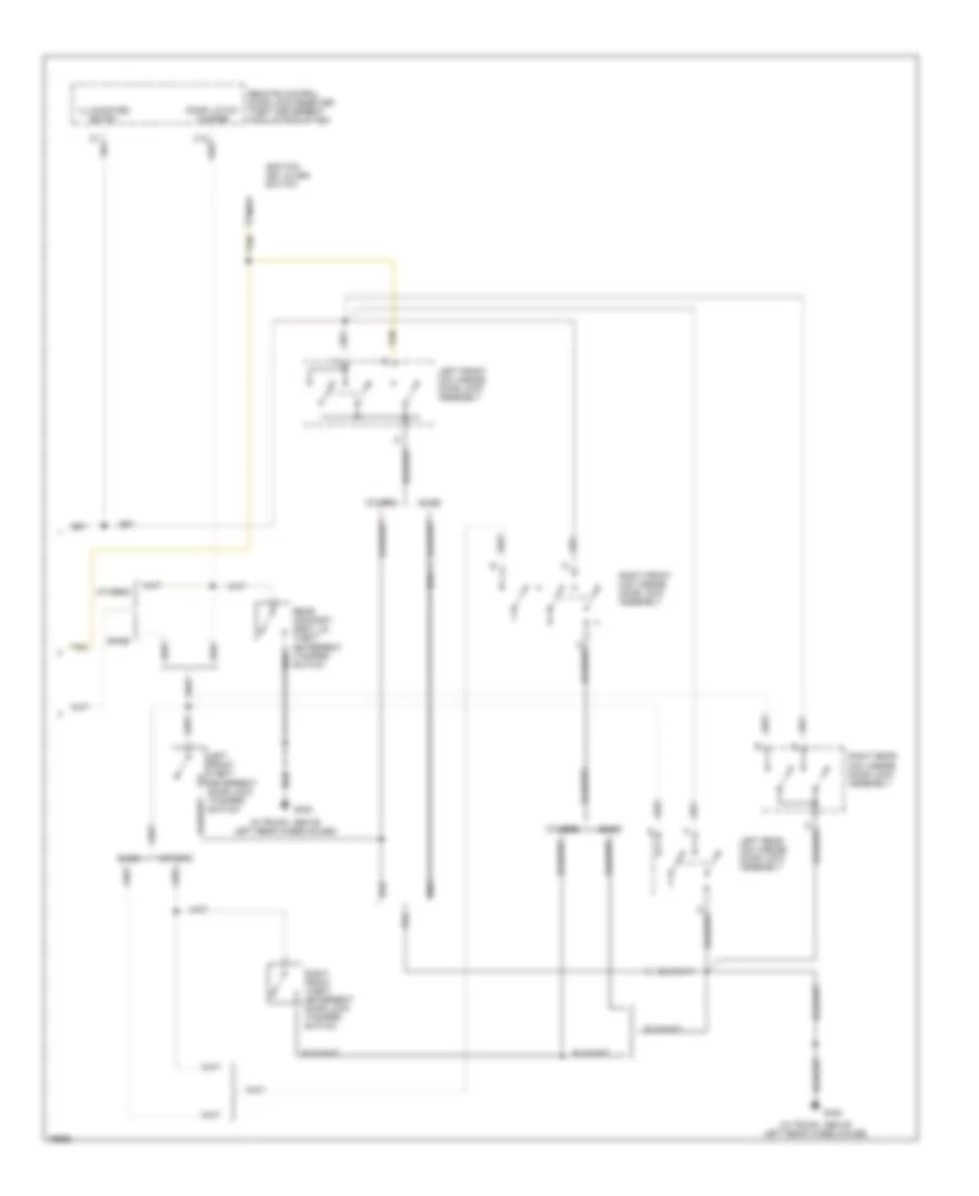 Courtesy Lamps Wiring Diagram 2 of 2 for Cadillac Fleetwood 1996