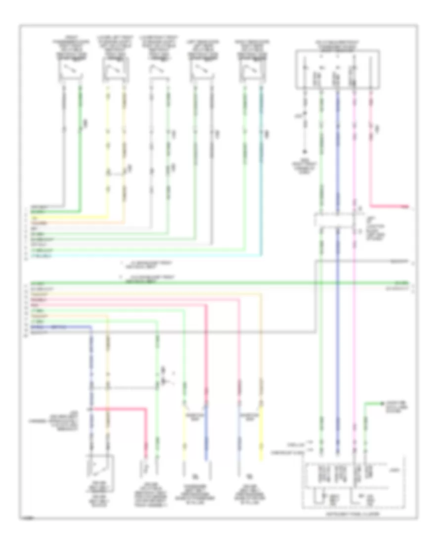 Supplemental Restraints Wiring Diagram 2 of 3 for Cadillac Escalade Luxury 2014