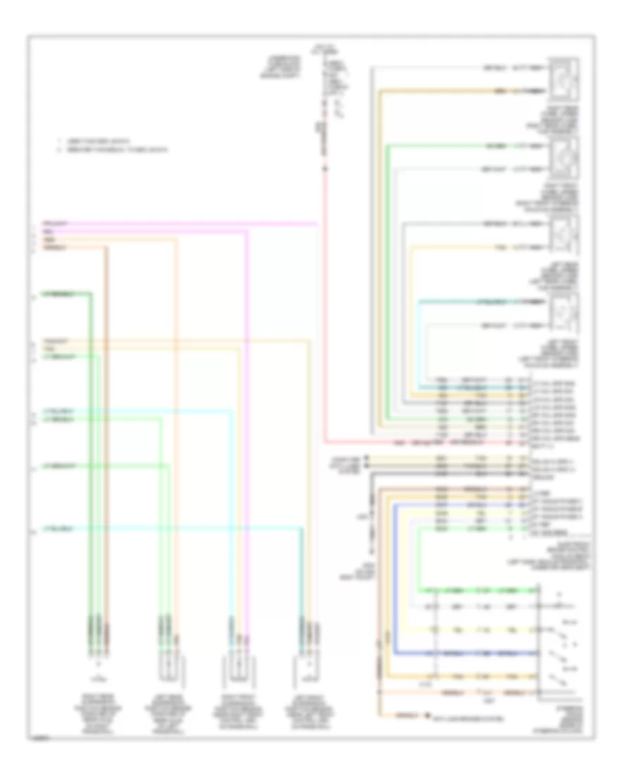 Electronic Suspension Wiring Diagram 2 of 2 for Cadillac Escalade Luxury 2014