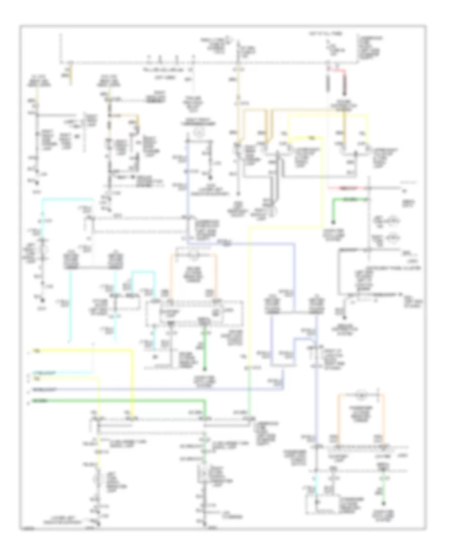 Exterior Lamps Wiring Diagram without One Piece Liftgate 2 of 2 for Cadillac Escalade Luxury 2014