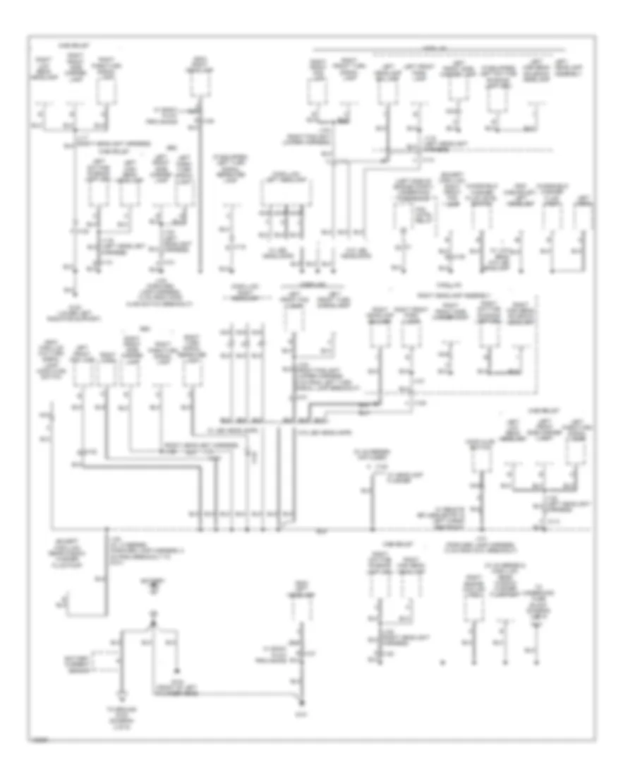 Ground Distribution Wiring Diagram 1 of 6 for Cadillac Escalade Luxury 2014