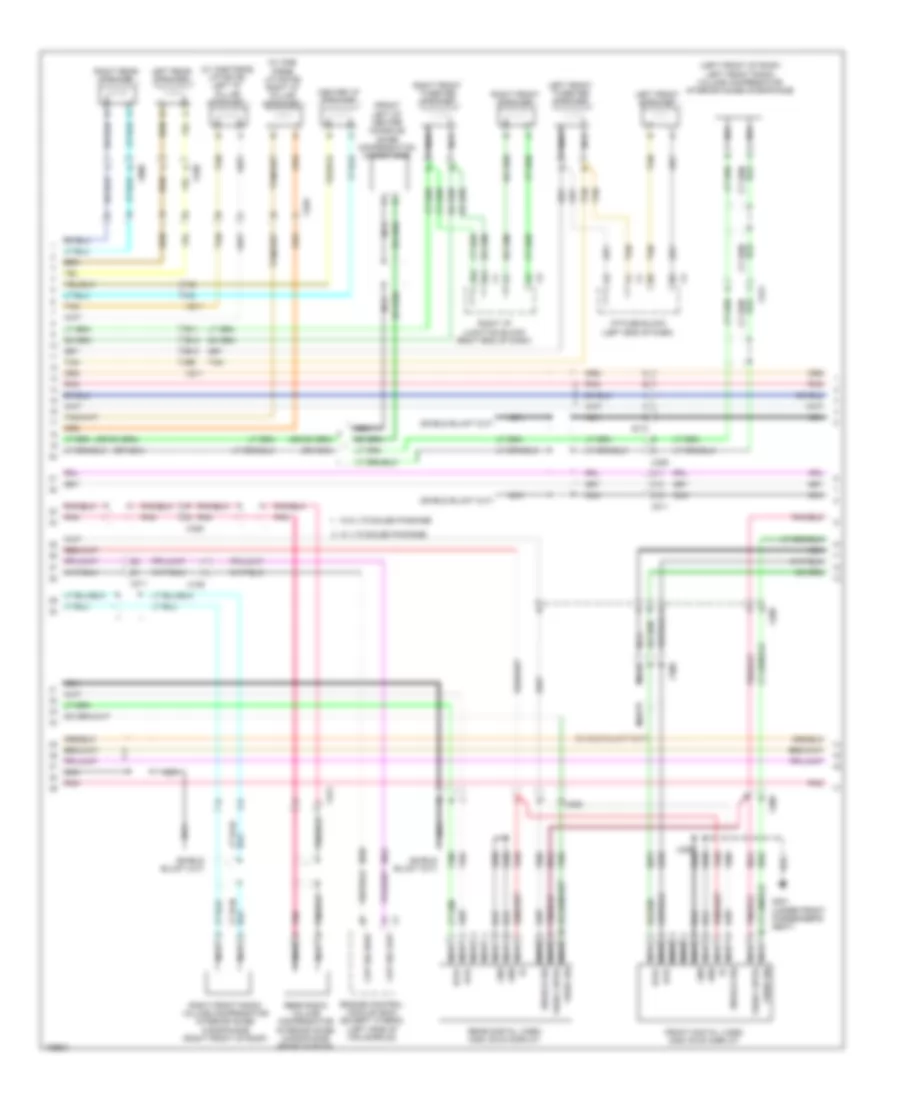 Navigation Wiring Diagram with UQS without UYS 3 of 4 for Cadillac Escalade Luxury 2014