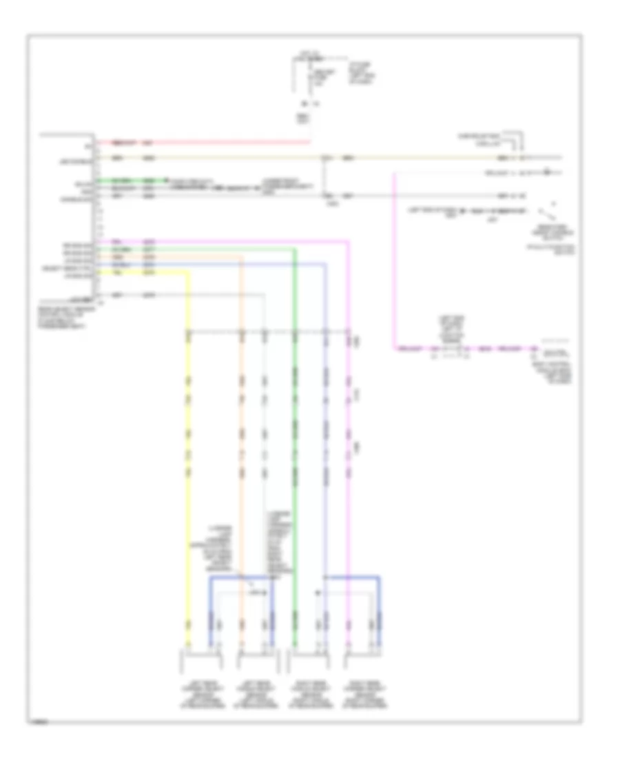 Parking Assistant Wiring Diagram for Cadillac Escalade Luxury 2014