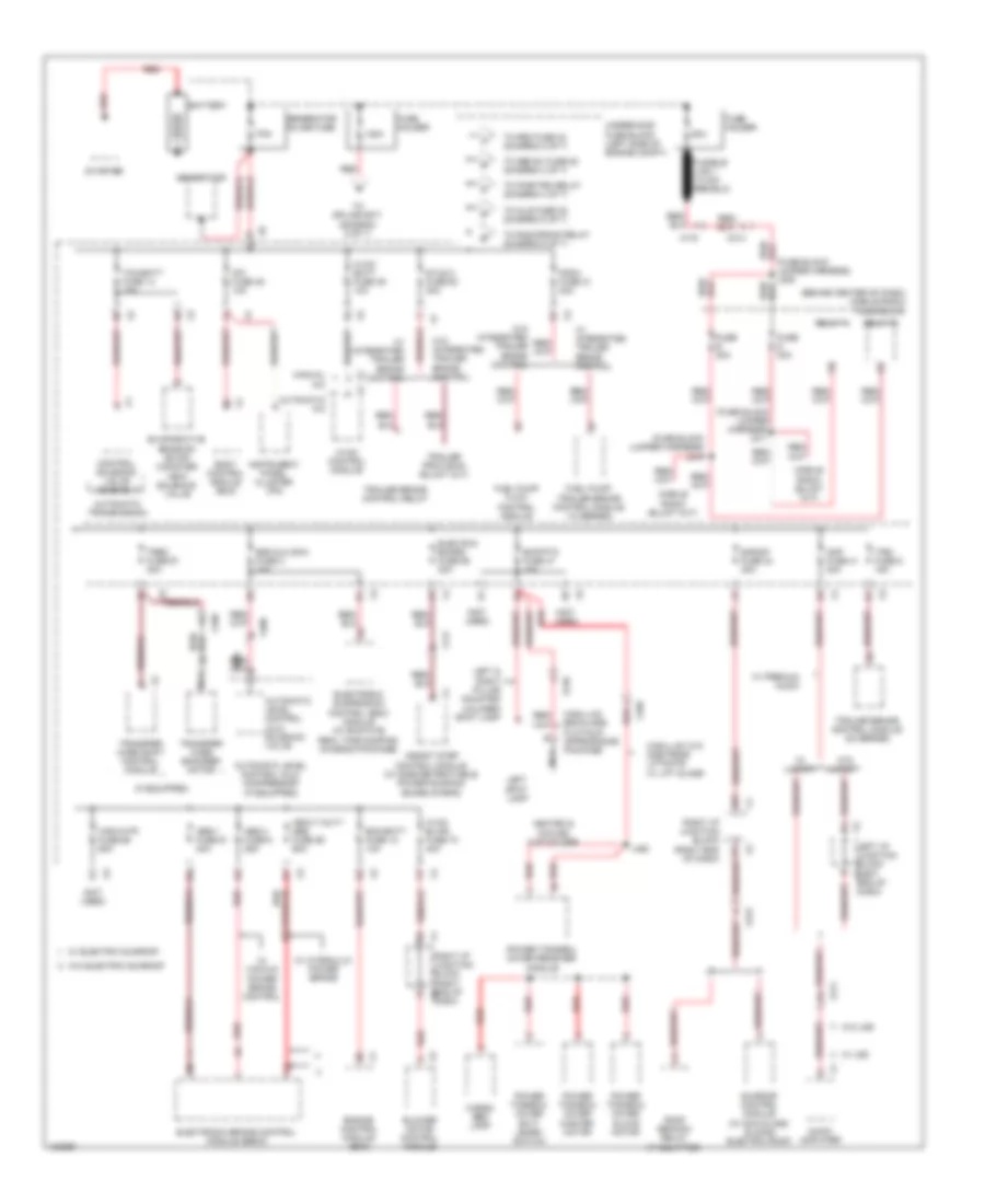 Power Distribution Wiring Diagram 1 of 7 for Cadillac Escalade Luxury 2014