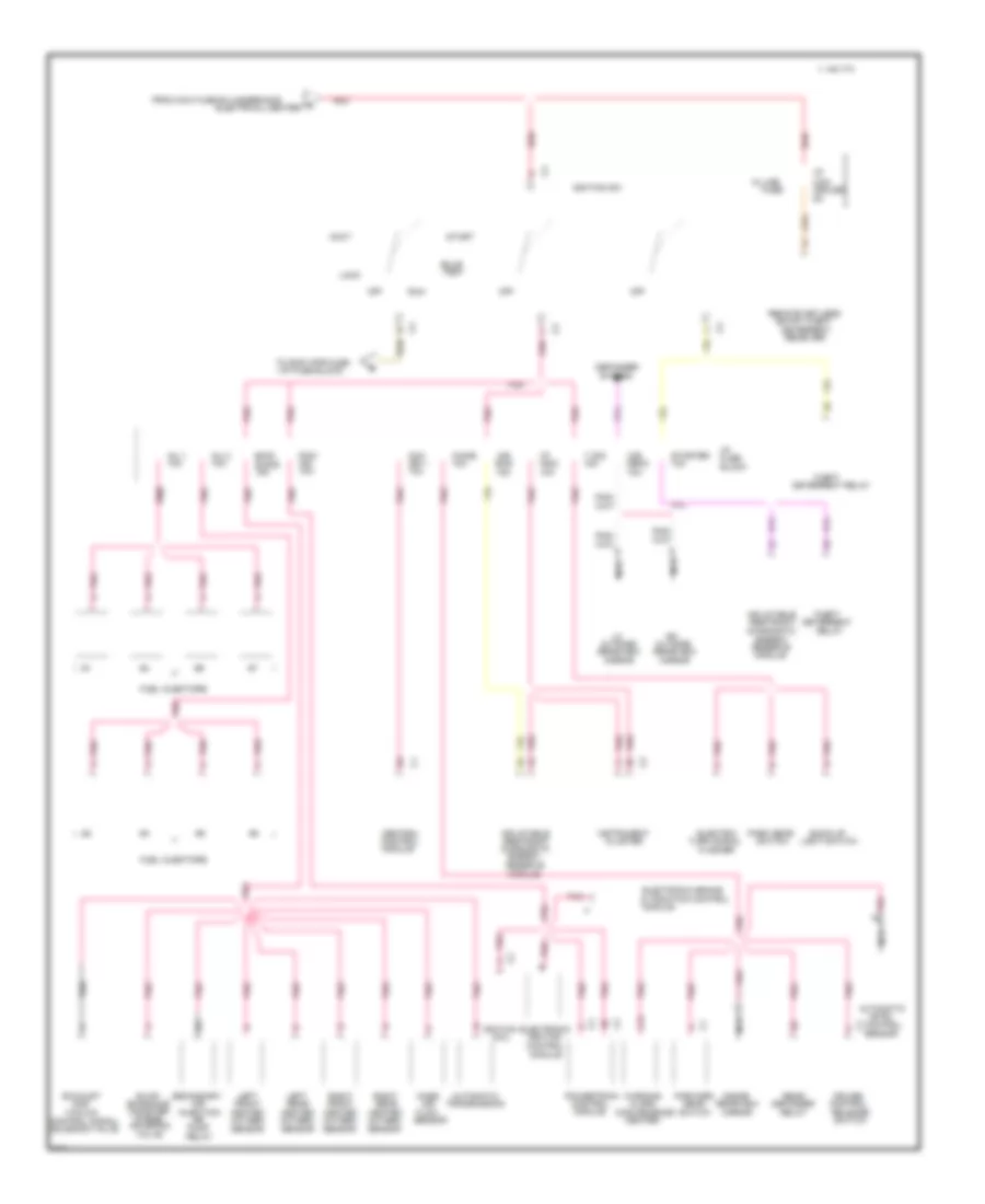 Power Distribution Wiring Diagram (3 of 3) for Cadillac Fleetwood Brougham 1996