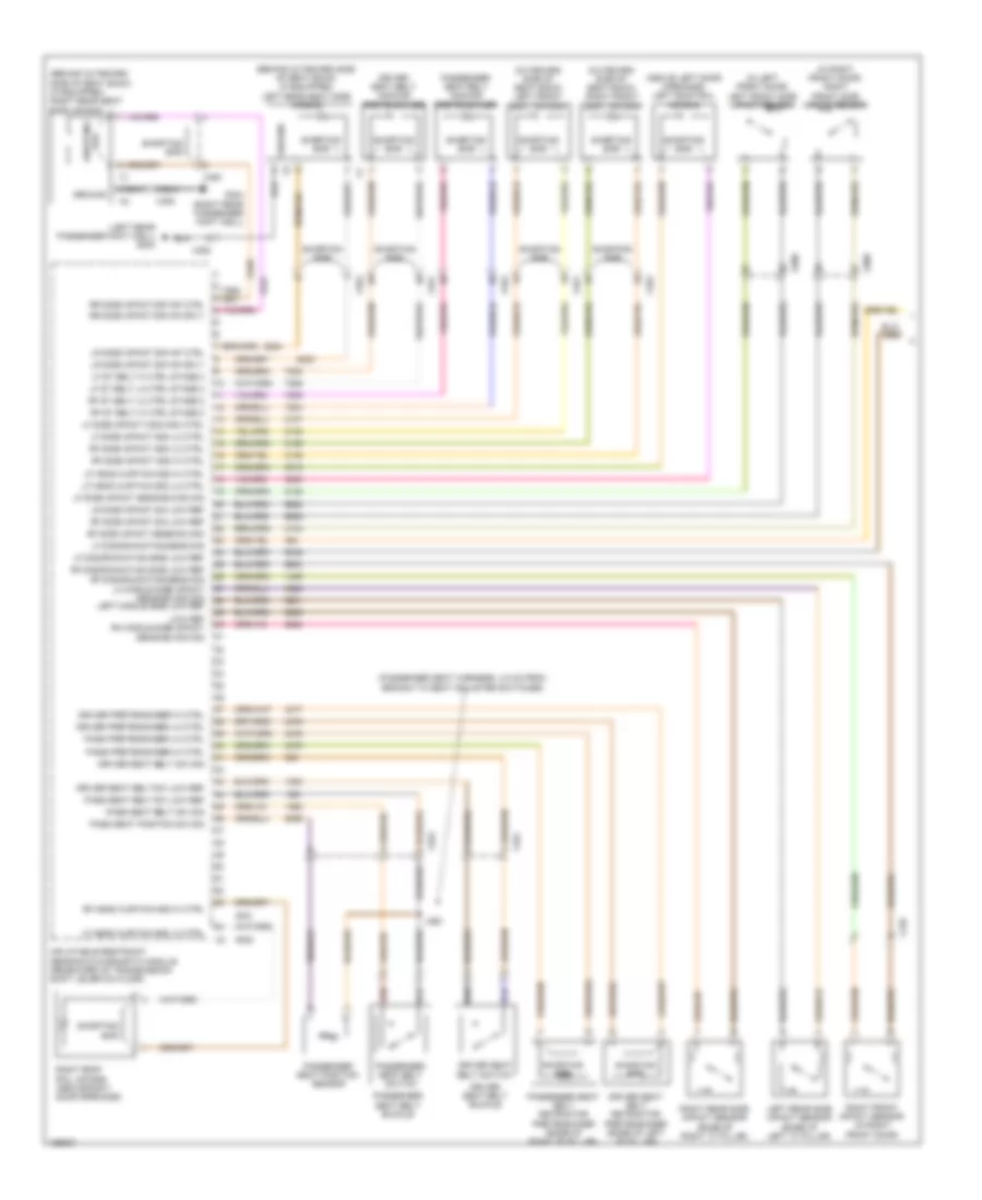 Supplemental Restraints Wiring Diagram 1 of 2 for Cadillac ATS 2014