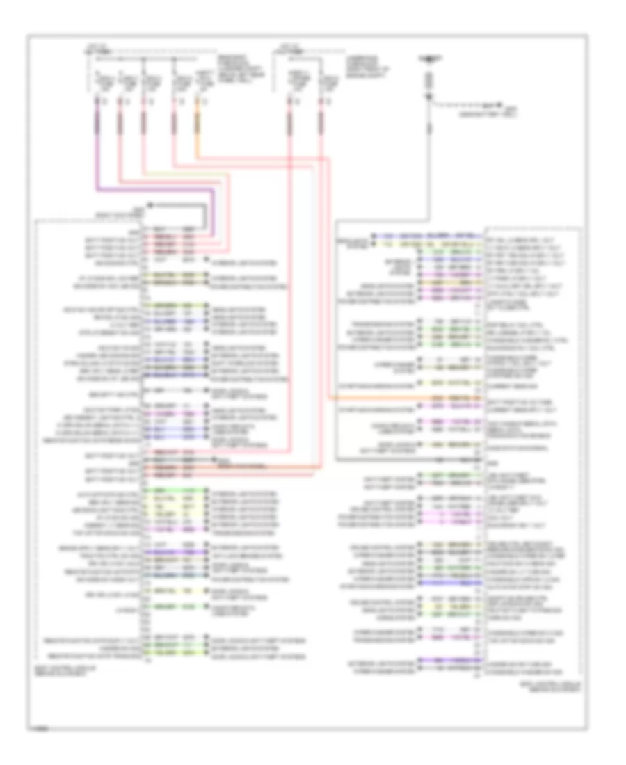 Body Control Modules Wiring Diagram 1 of 2 for Cadillac ATS 2014