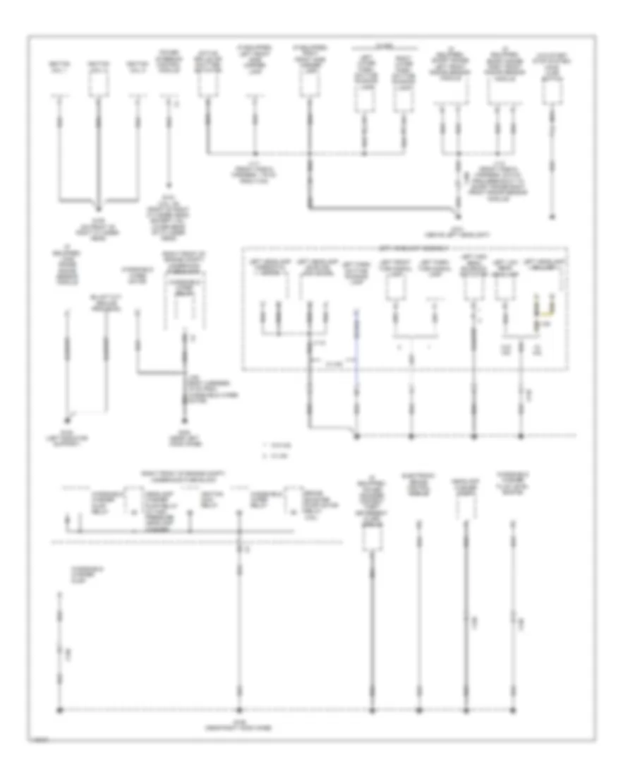 Ground Distribution Wiring Diagram 1 of 7 for Cadillac ATS 2014