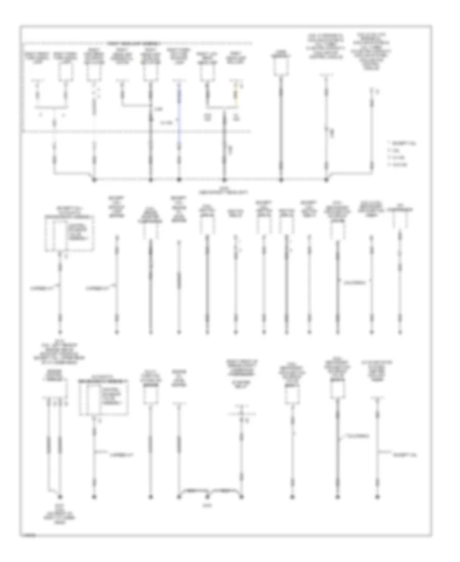 Ground Distribution Wiring Diagram 2 of 7 for Cadillac ATS 2014