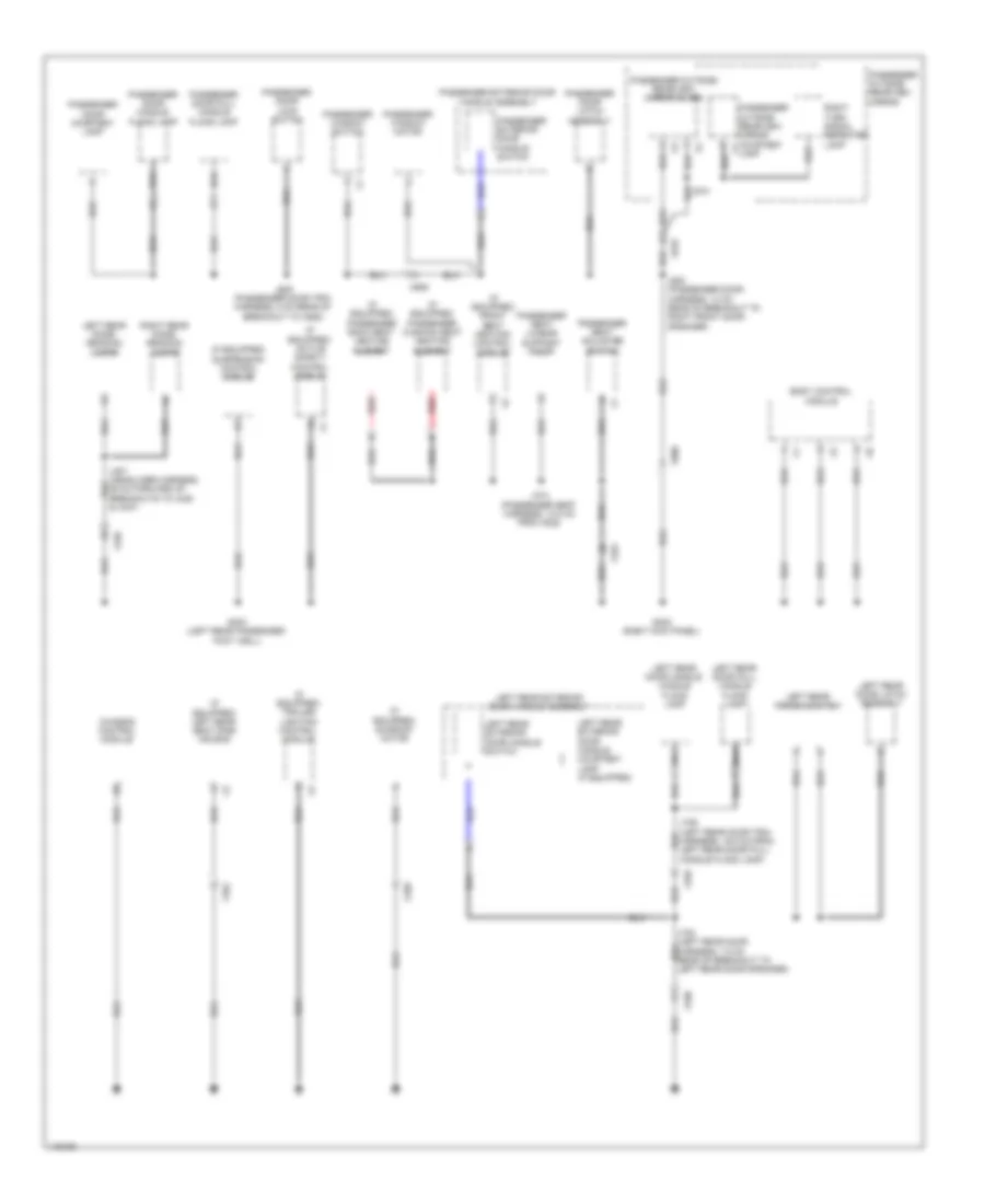 Ground Distribution Wiring Diagram 5 of 7 for Cadillac ATS 2014