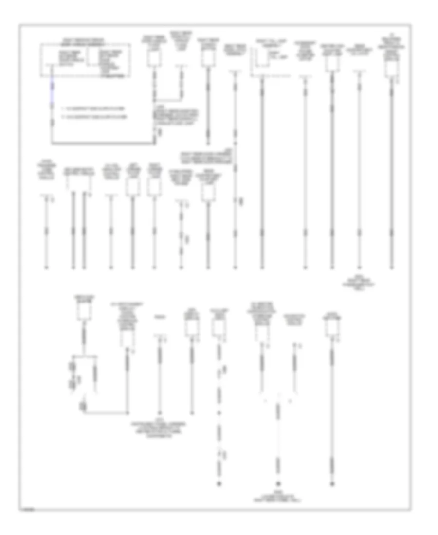 Ground Distribution Wiring Diagram 6 of 7 for Cadillac ATS 2014