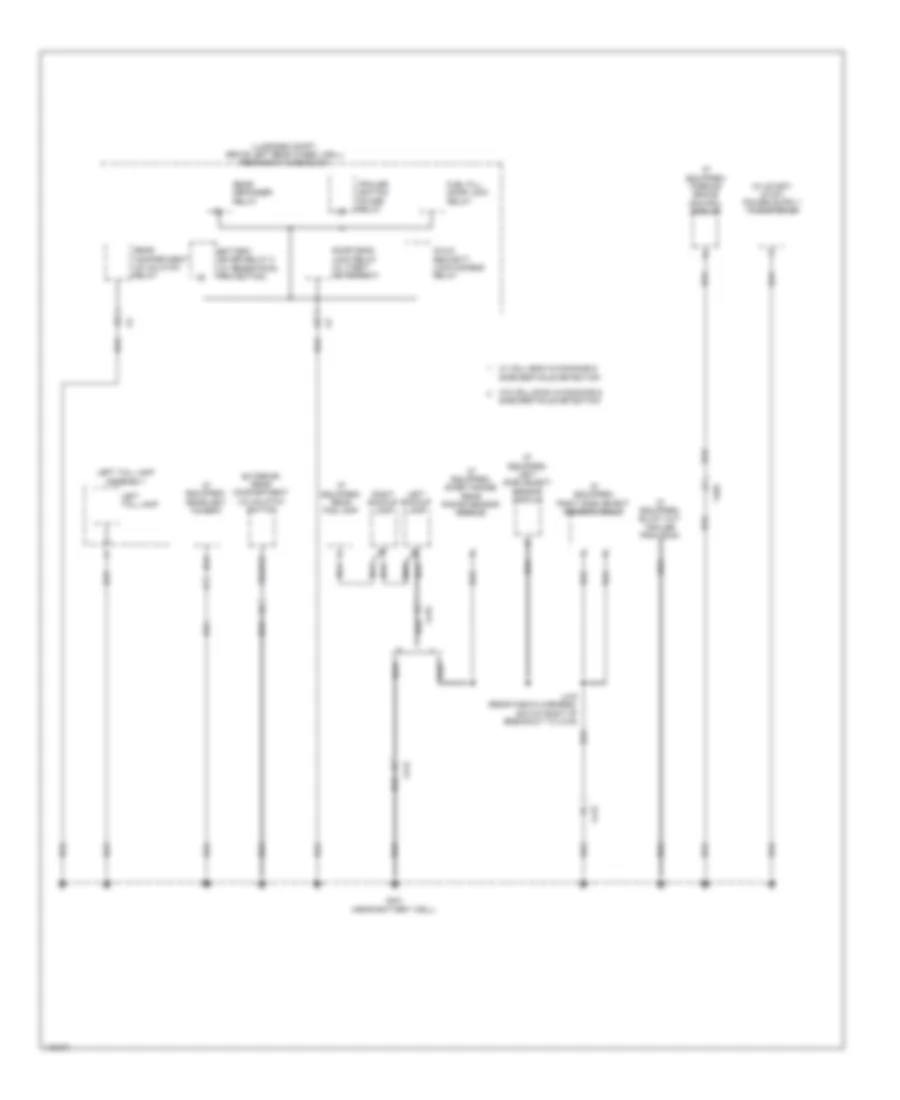 Ground Distribution Wiring Diagram 7 of 7 for Cadillac ATS 2014