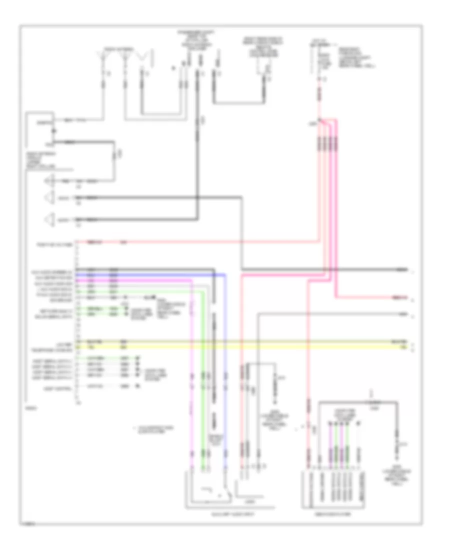 Radio Wiring Diagram with CUE Information  Media Control Display 1 of 5 for Cadillac ATS 2014