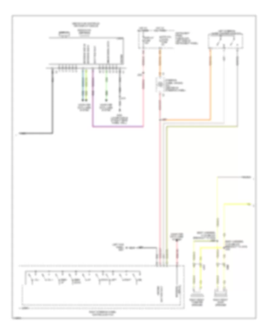 Radio Wiring Diagram, without CUE Information  Media Control Display (2 of 3) for Cadillac ATS 2014