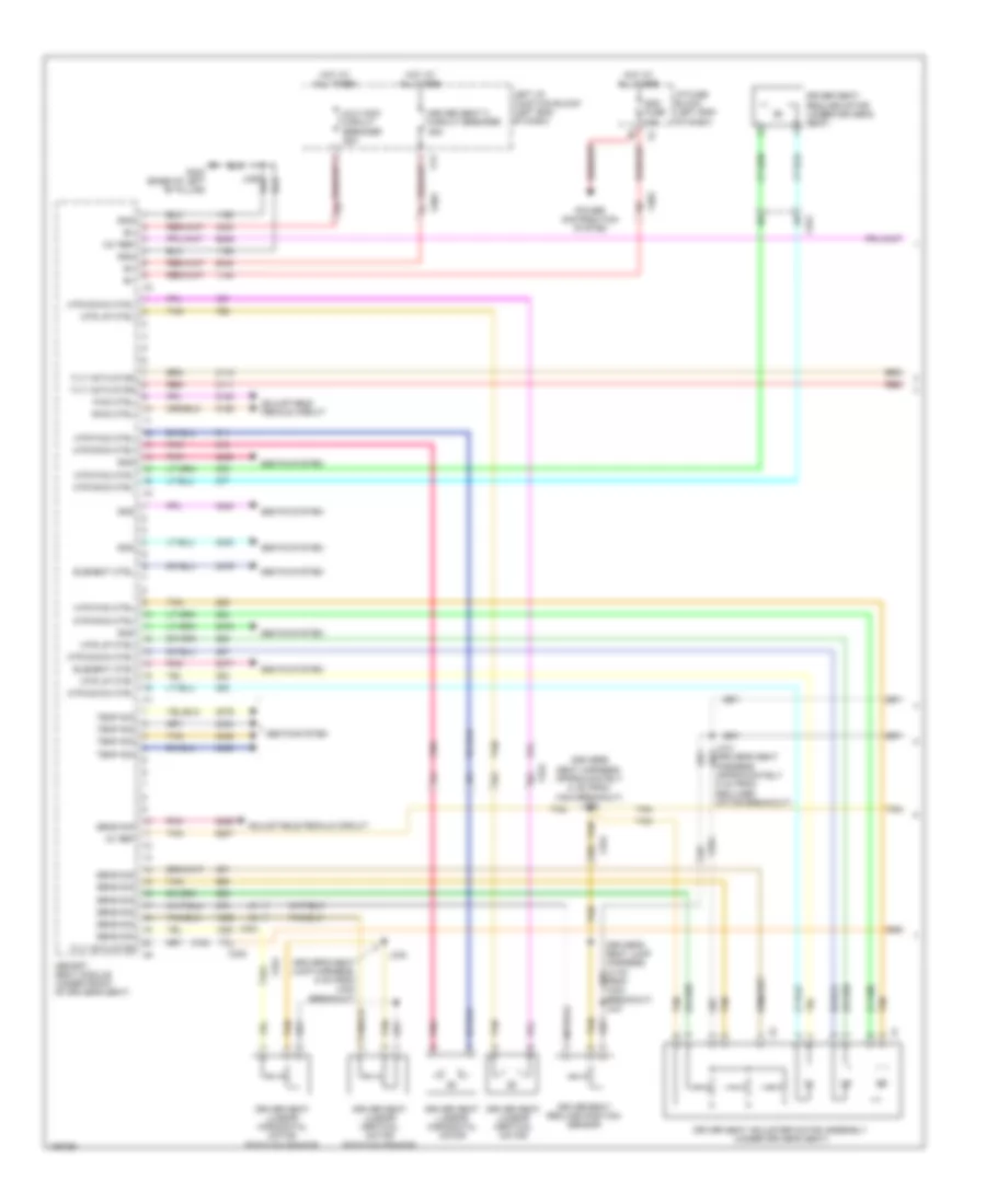 Drivers Memory Seat Wiring Diagram (1 of 2) for Cadillac Escalade Platinum 2014