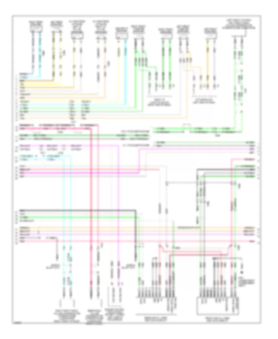 Radio Wiring Diagram, with Y91  UQA, without UYS (3 of 4) for Cadillac Escalade Platinum 2014