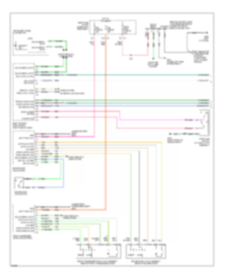 Forced Entry Wiring Diagram Except Hearse  Limousine 1 of 2 for Cadillac DTS 2011