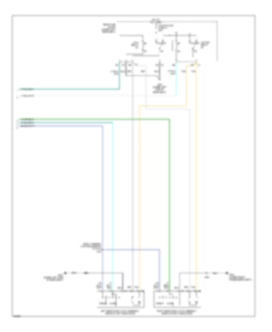 Forced Entry Wiring Diagram Except Hearse  Limousine 2 of 2 for Cadillac DTS 2011