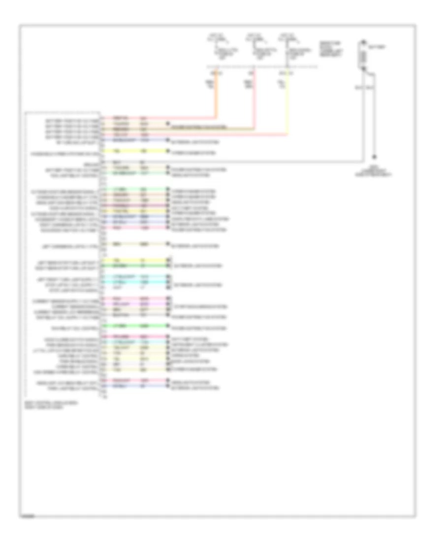 Body Control Modules Wiring Diagram 2 of 3 for Cadillac DTS 2011